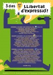 Cap de setmana per la Llibertat d'Expressió · ACALLAR Cartell complet de tot el cap de setmana