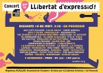 Cap de setmana per la Llibertat d'Expressió · ACALLAR Cartell del concert de grups illencs · Dissabte 16